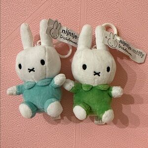Miffy Plush Set in Blue and Green